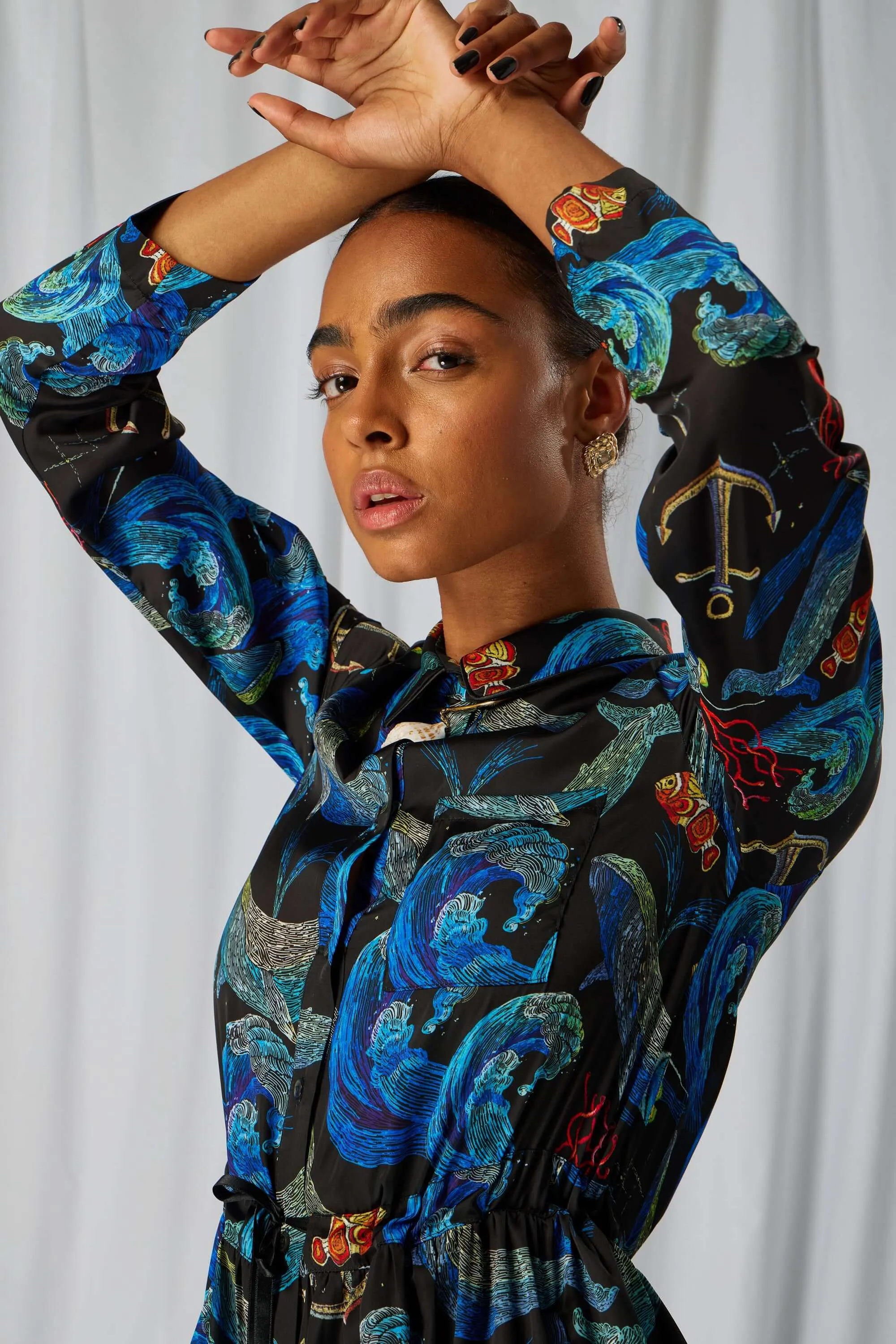 Robe Edison à motif tempête