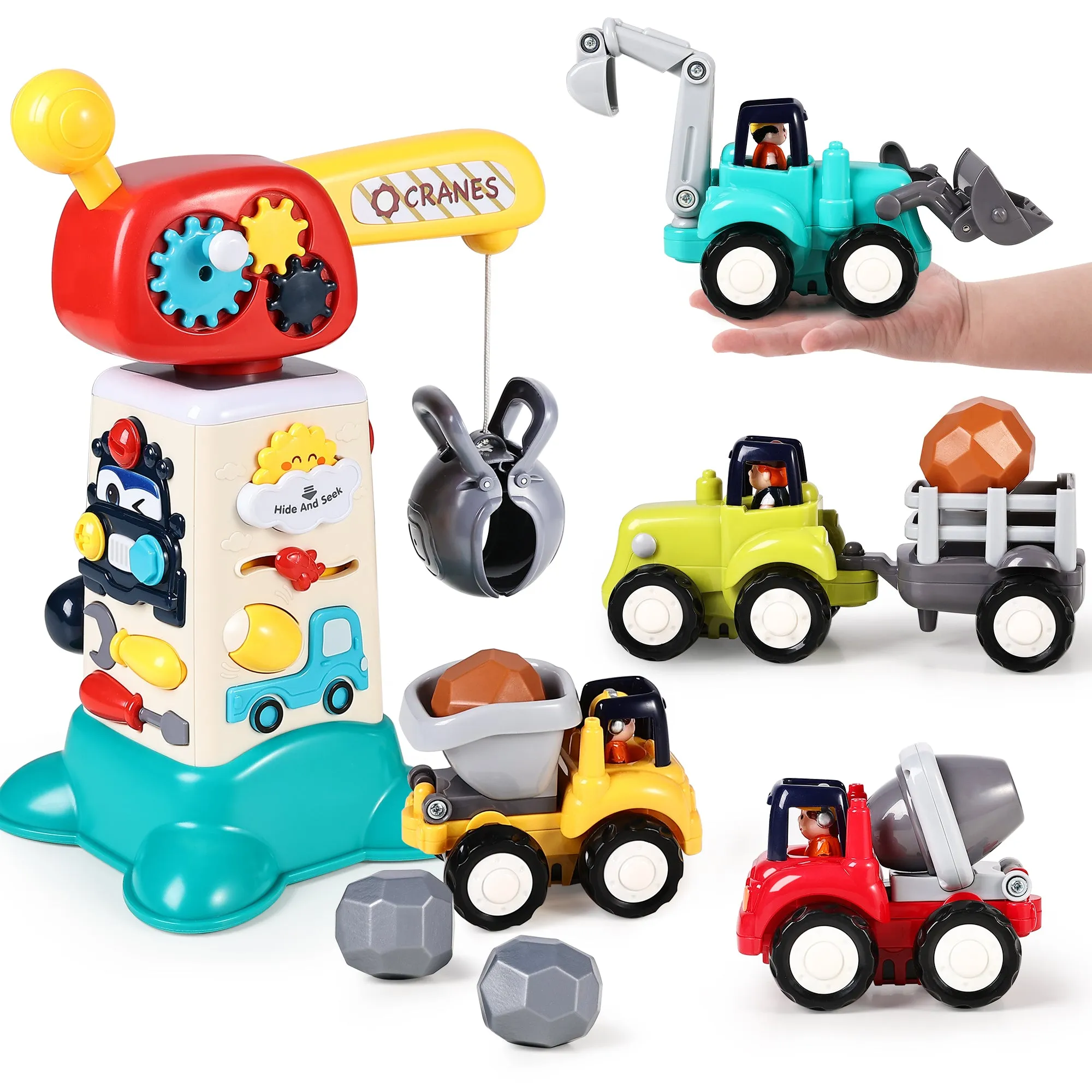 Ensemble de Jouets de Grue de Construction Électronique