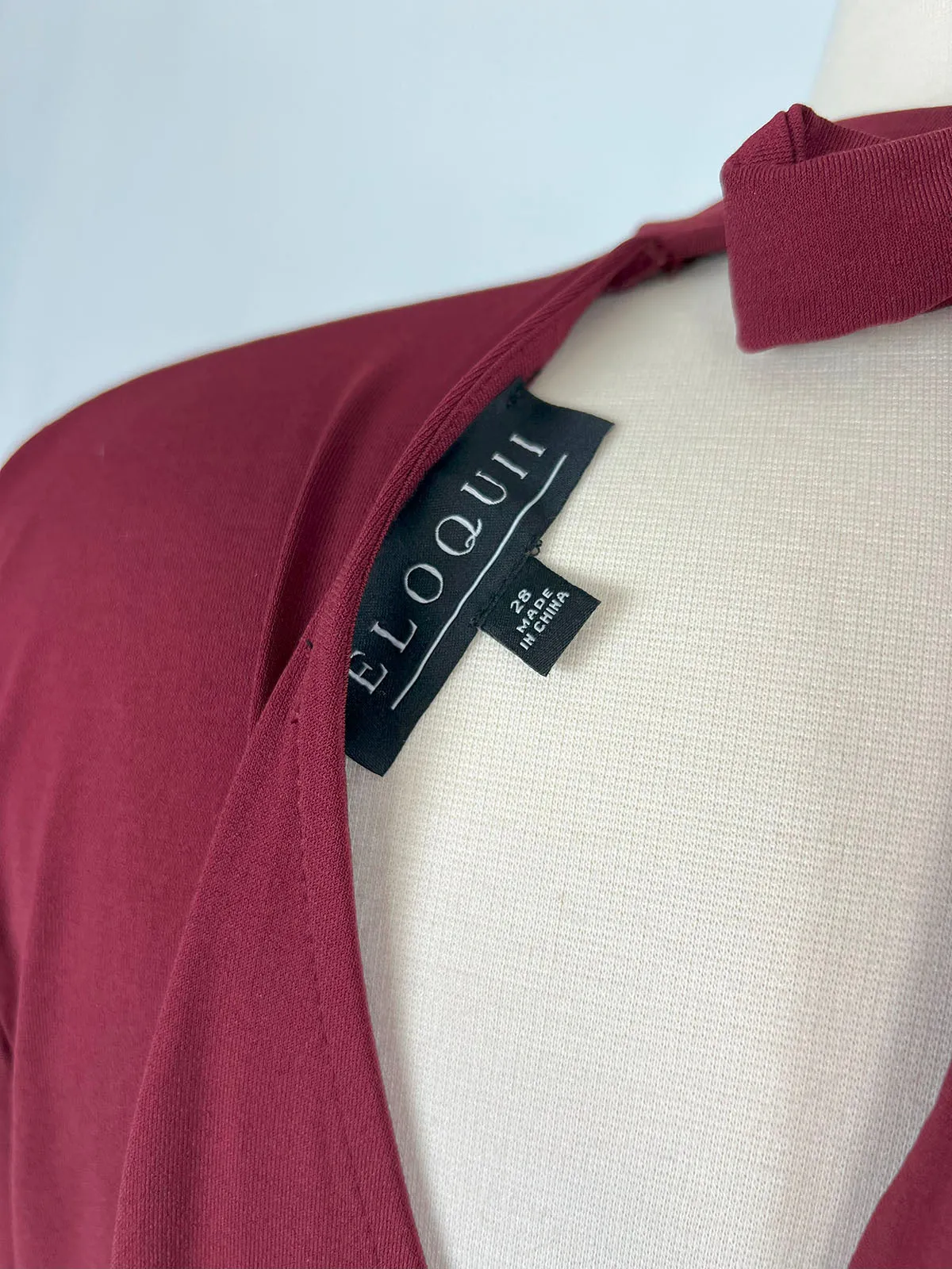 Robe bordeaux eloquii taille 28