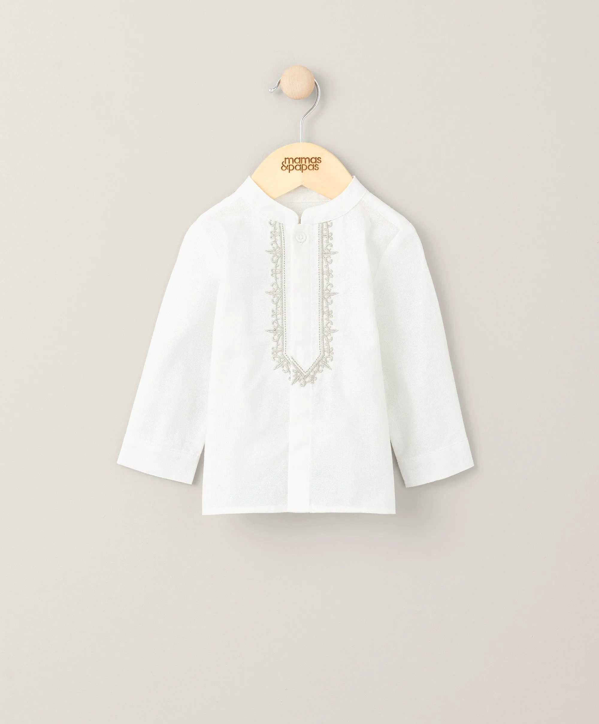 Chemise Kurta Brodée - Blanc