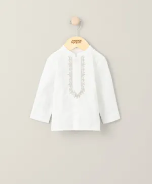 Chemise Kurta Brodée - Blanc