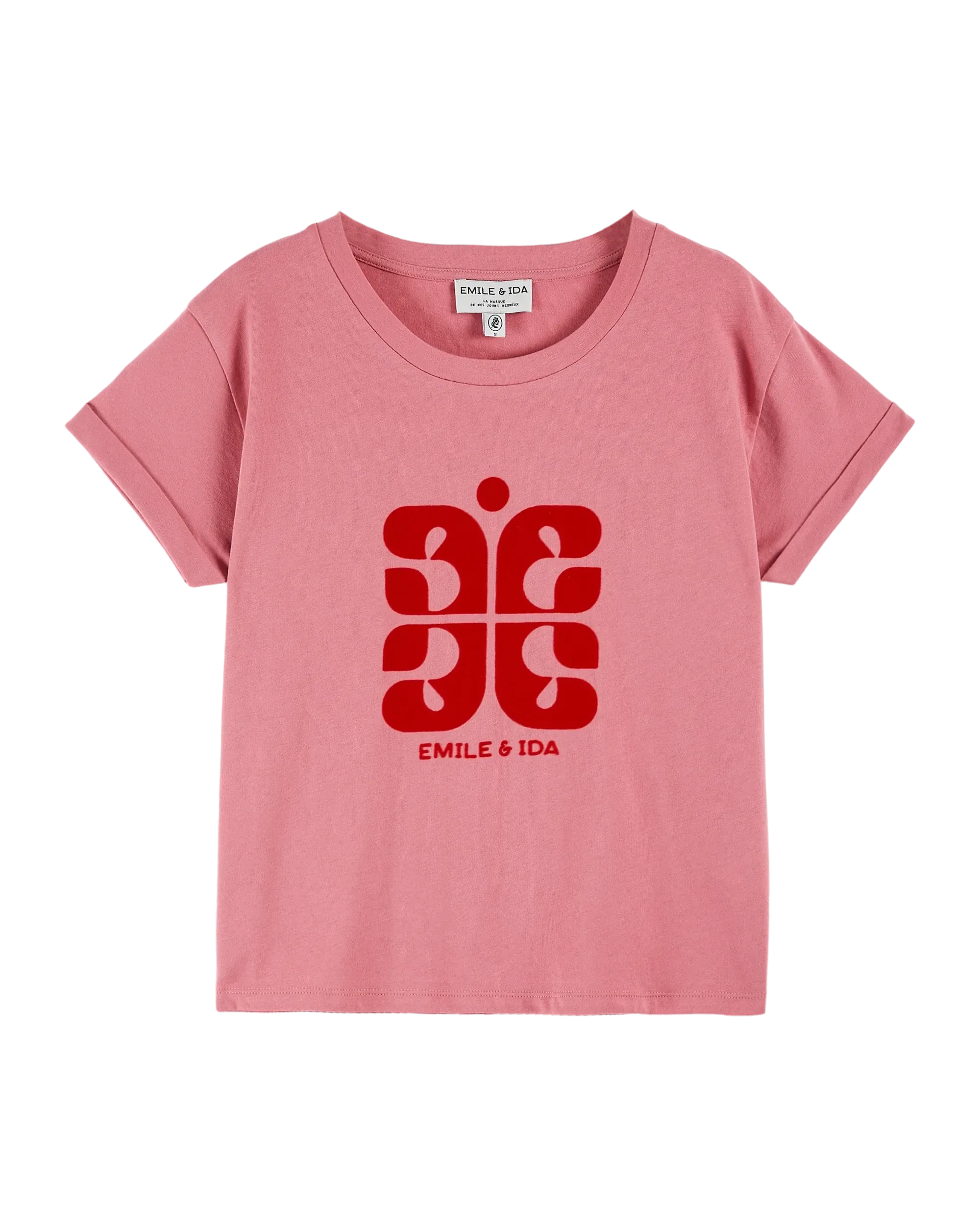 T-shirt à logo Emile Et Ida Garçons Filles - FRAMBOISE