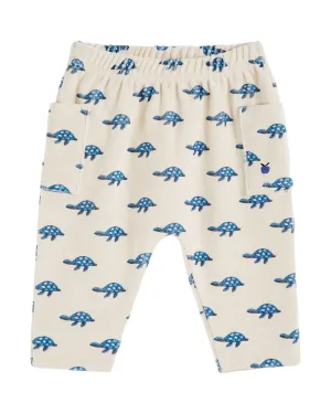 Emile Et Ida Pantalon Sirwal en Tissu Éponge Imprimé - Tortue