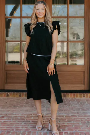 Jupe midi en tulle smockée Emmalyn
