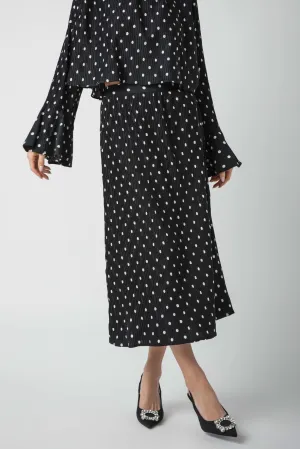 Jupe Portefeuille à Pois En Saison Darlene