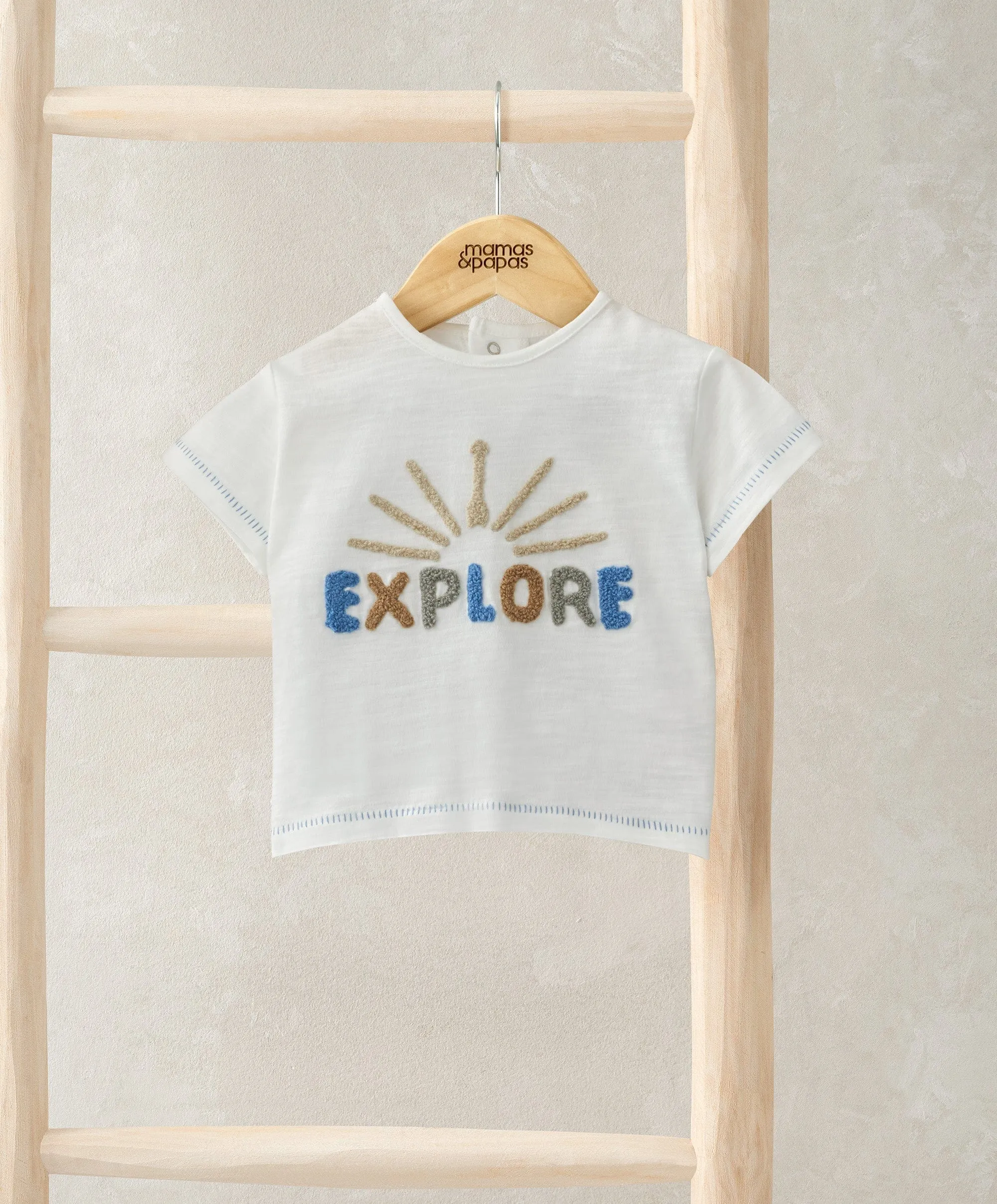 T-Shirt Explore - Blanc