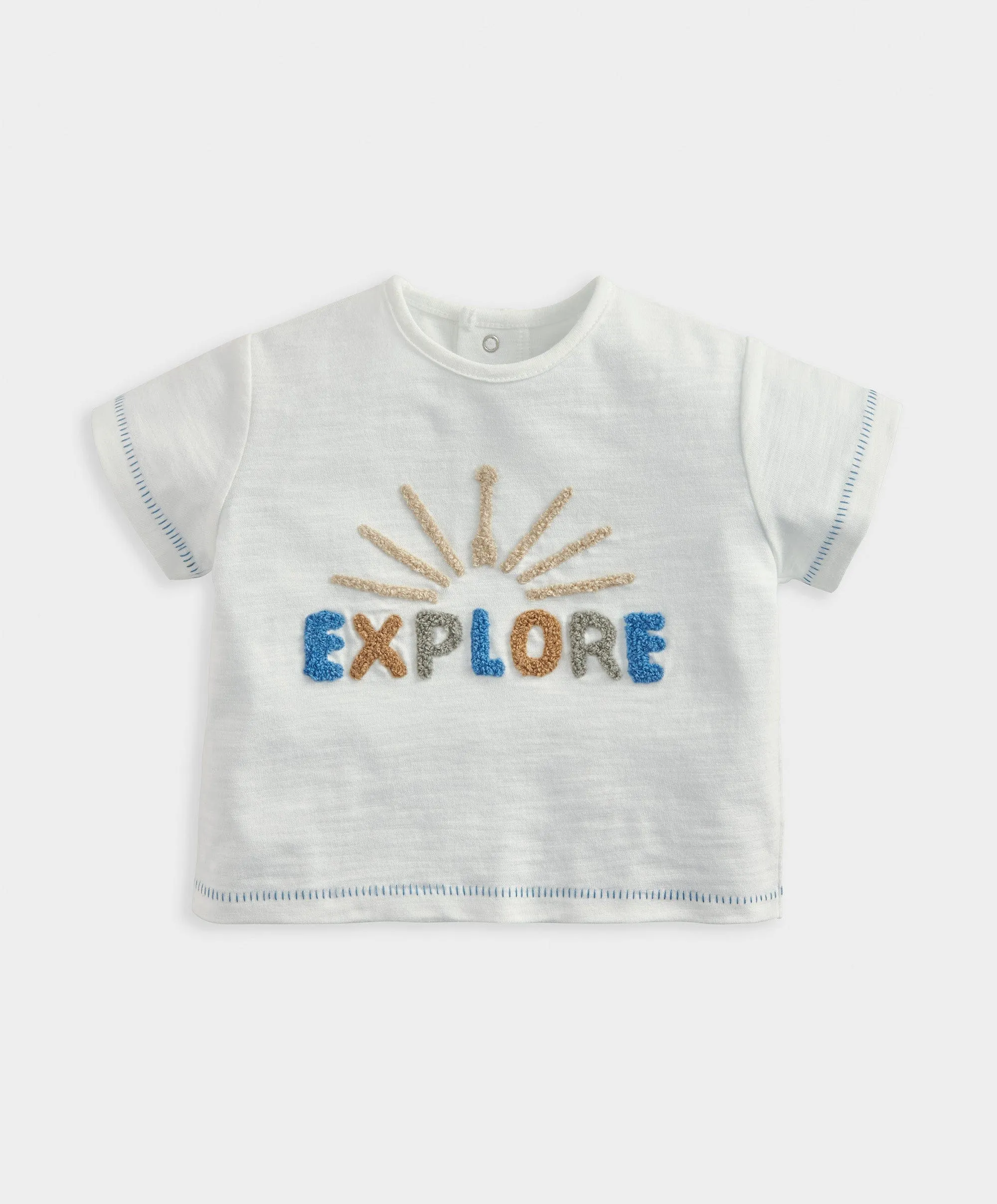 T-Shirt Explore - Blanc
