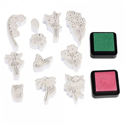 Collection de Mini-Timbres Fées du Jardin