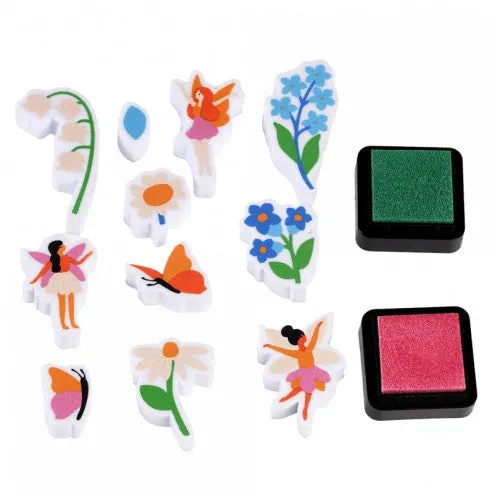 Collection de Mini-Timbres Fées du Jardin