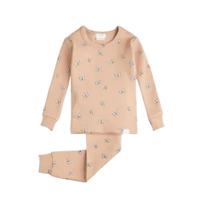 Pyjama bébé FIRSTS à côtes Sirocco avec motif papillon