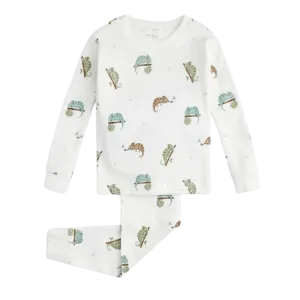 FIRSTS Pyjama pour bébé en couleur off-white à motif caméléon