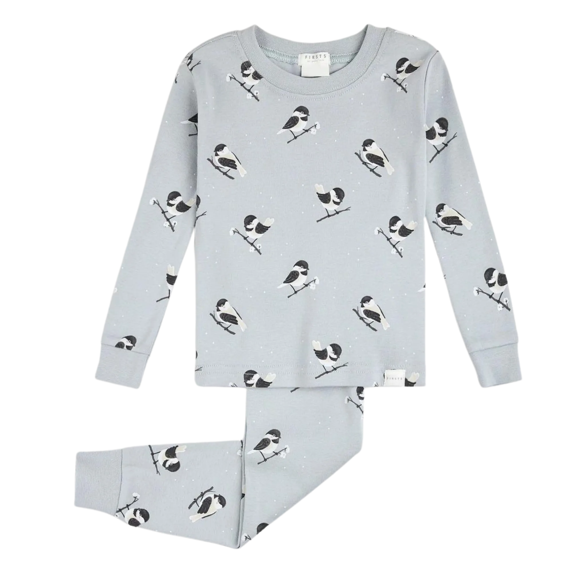 Pyjama FIRSTS Chickadee Imprimé sur Perle Bleue