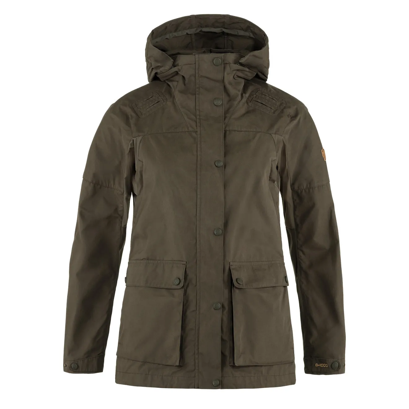 Veste à capuche hybride Forest pour femme Fjallraven - Vert olive foncé