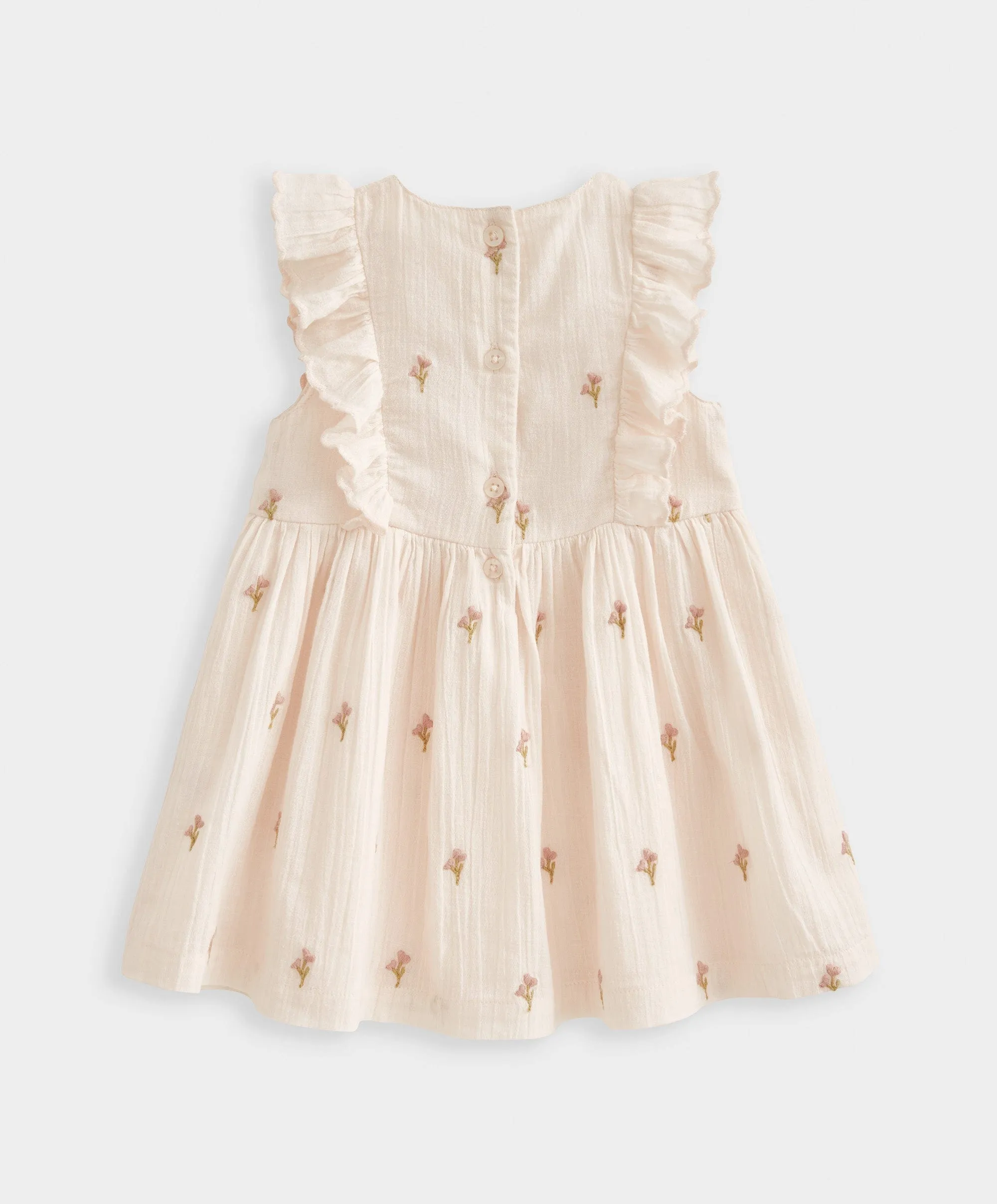 Robe brodée florale