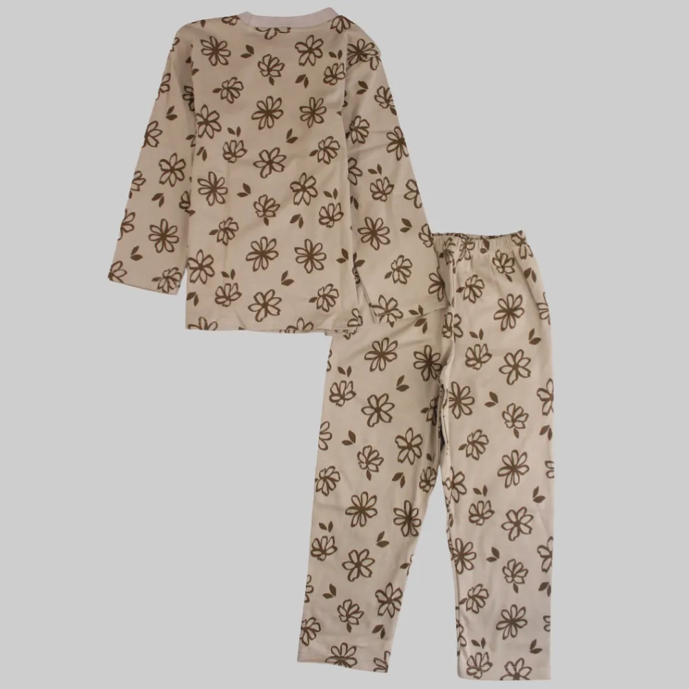 Pyjama à Manches Longues Fleuri