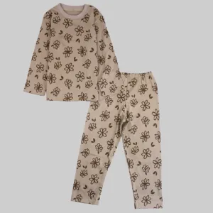 Pyjama à Manches Longues Fleuri