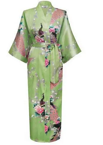 Chemise de nuit en soie florale kimono