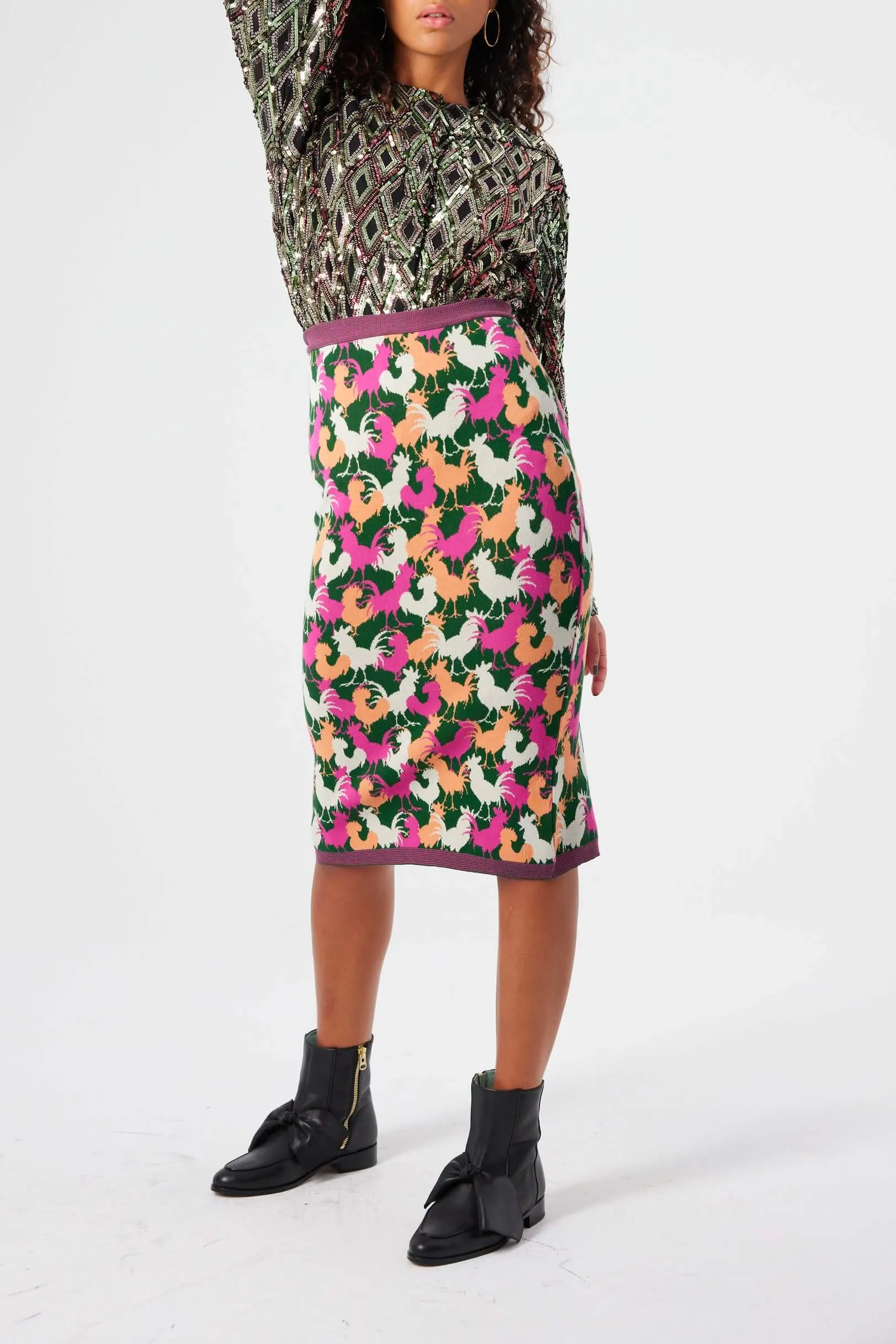 Jupe renard en tricot Coco
