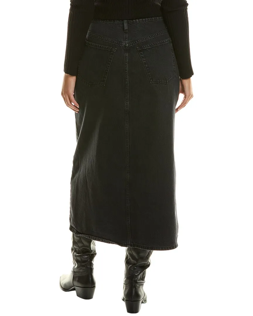 FRAME Denim La Jupe Midaxi à Couture Angulaire