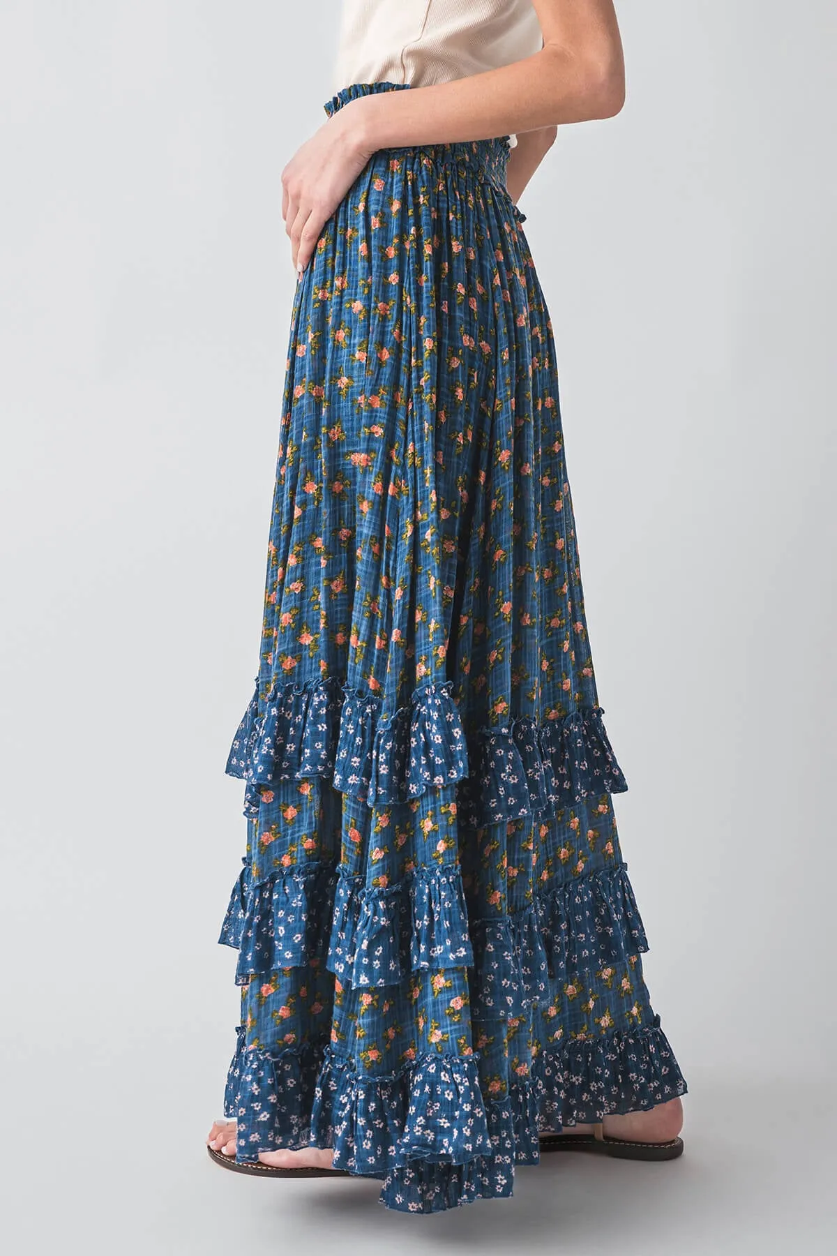 Free People Brynn Jupe Longue Imprimée