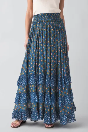 Free People Brynn Jupe Longue Imprimée