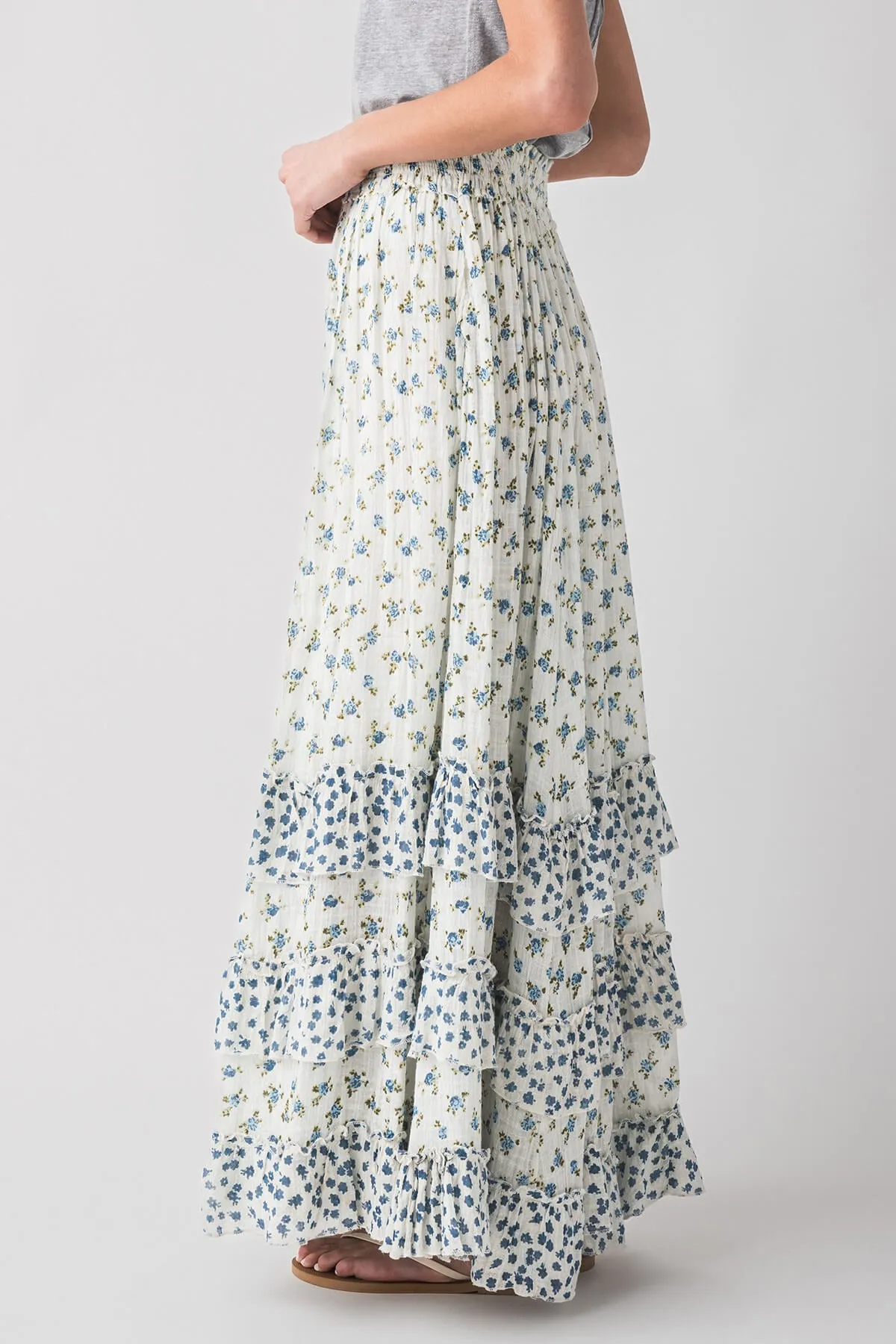 Free People Brynn Jupe Longue Imprimée