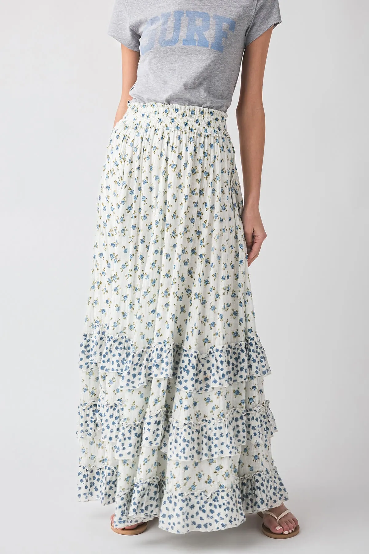 Free People Brynn Jupe Longue Imprimée