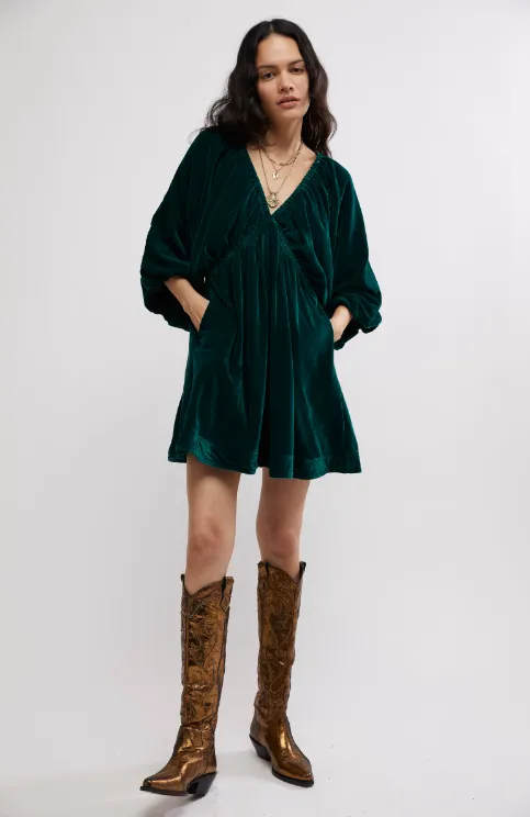 Robe Portia en velours Free People - Mini robe - Soldes finales 30% de réduction dans le panier