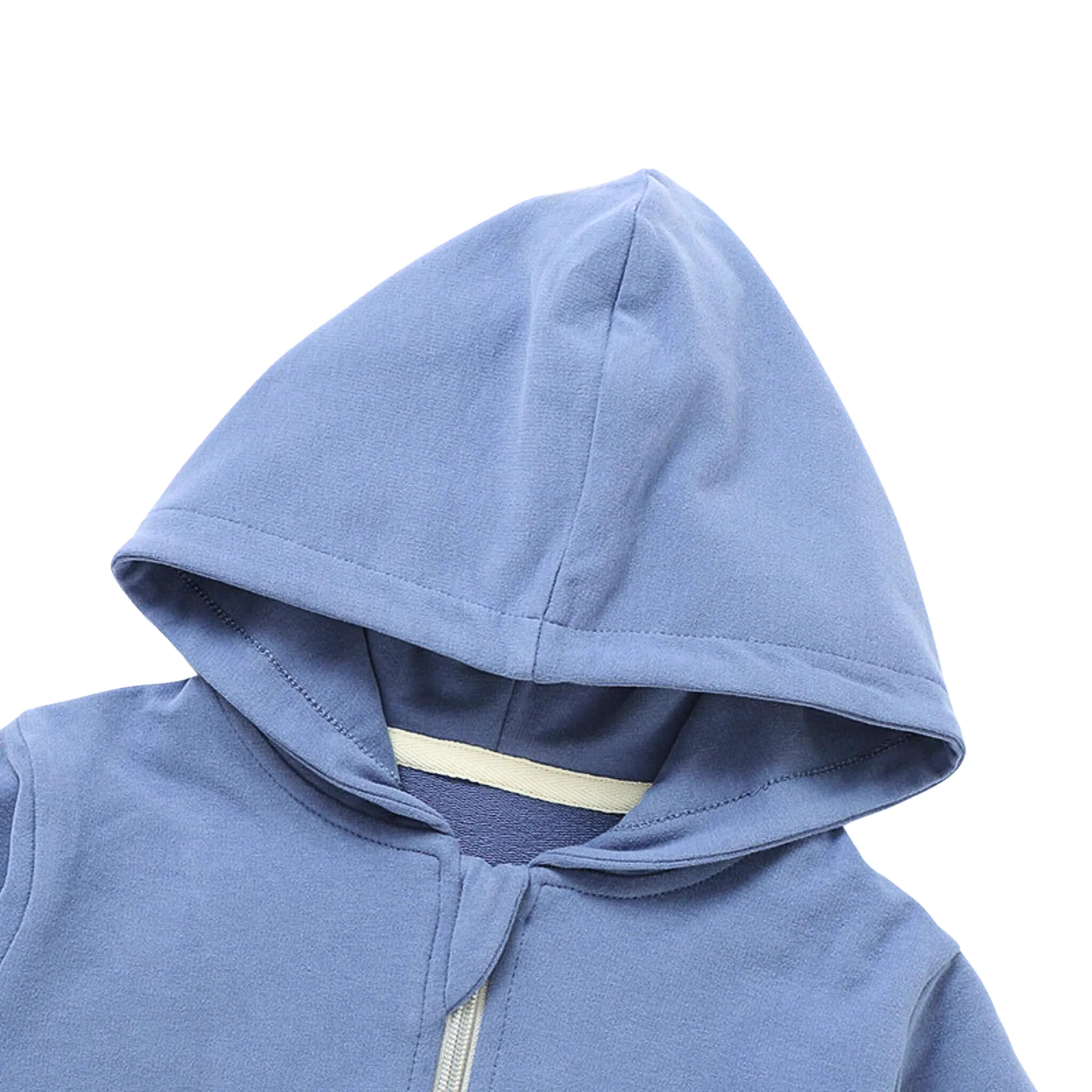 Pull à capuche zip en French Terry pour bébés et enfants