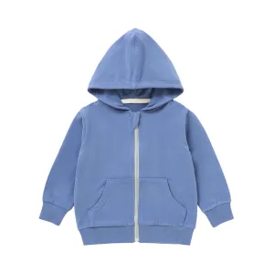 Pull à capuche zip en French Terry pour bébés et enfants