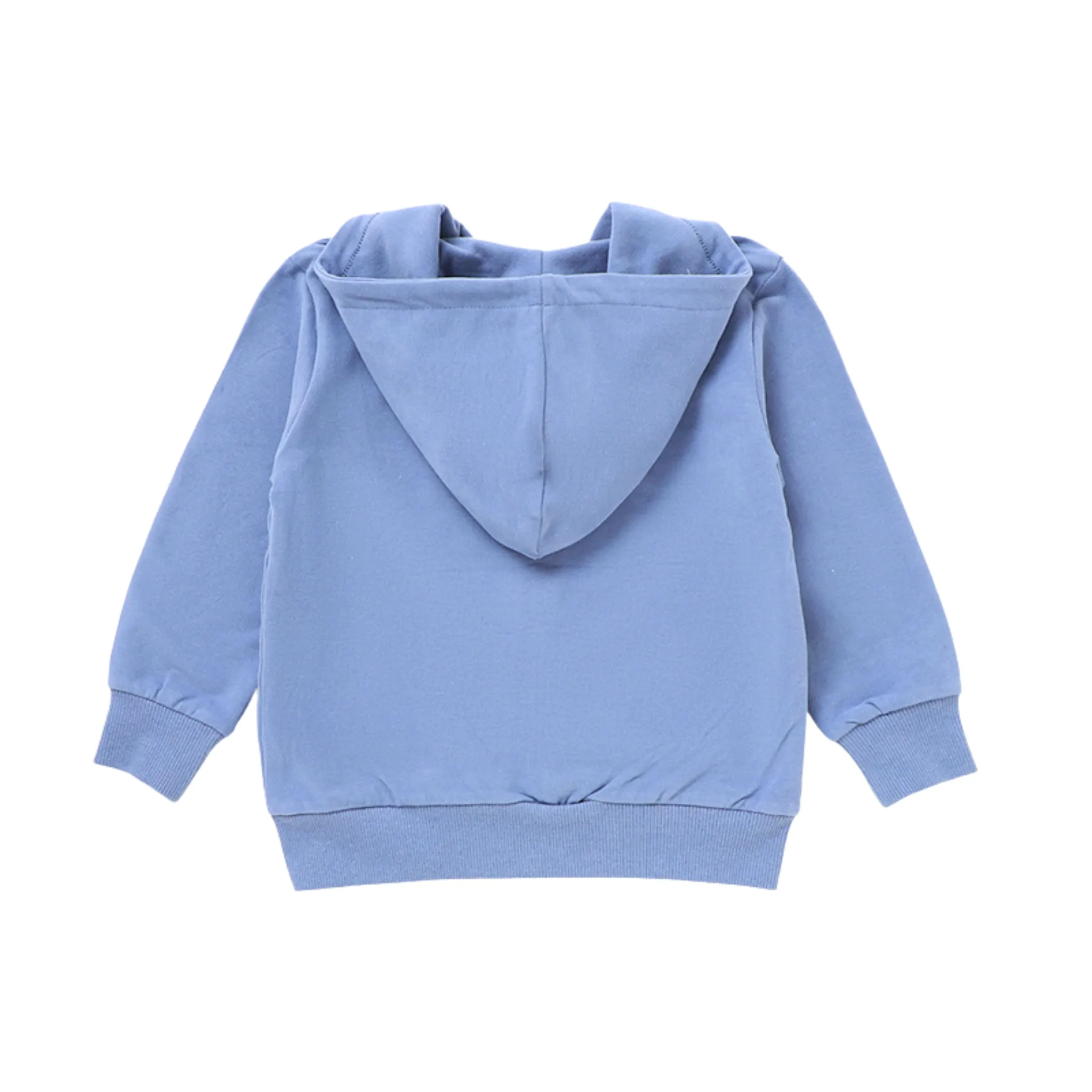 Pull à capuche zip en French Terry pour bébés et enfants