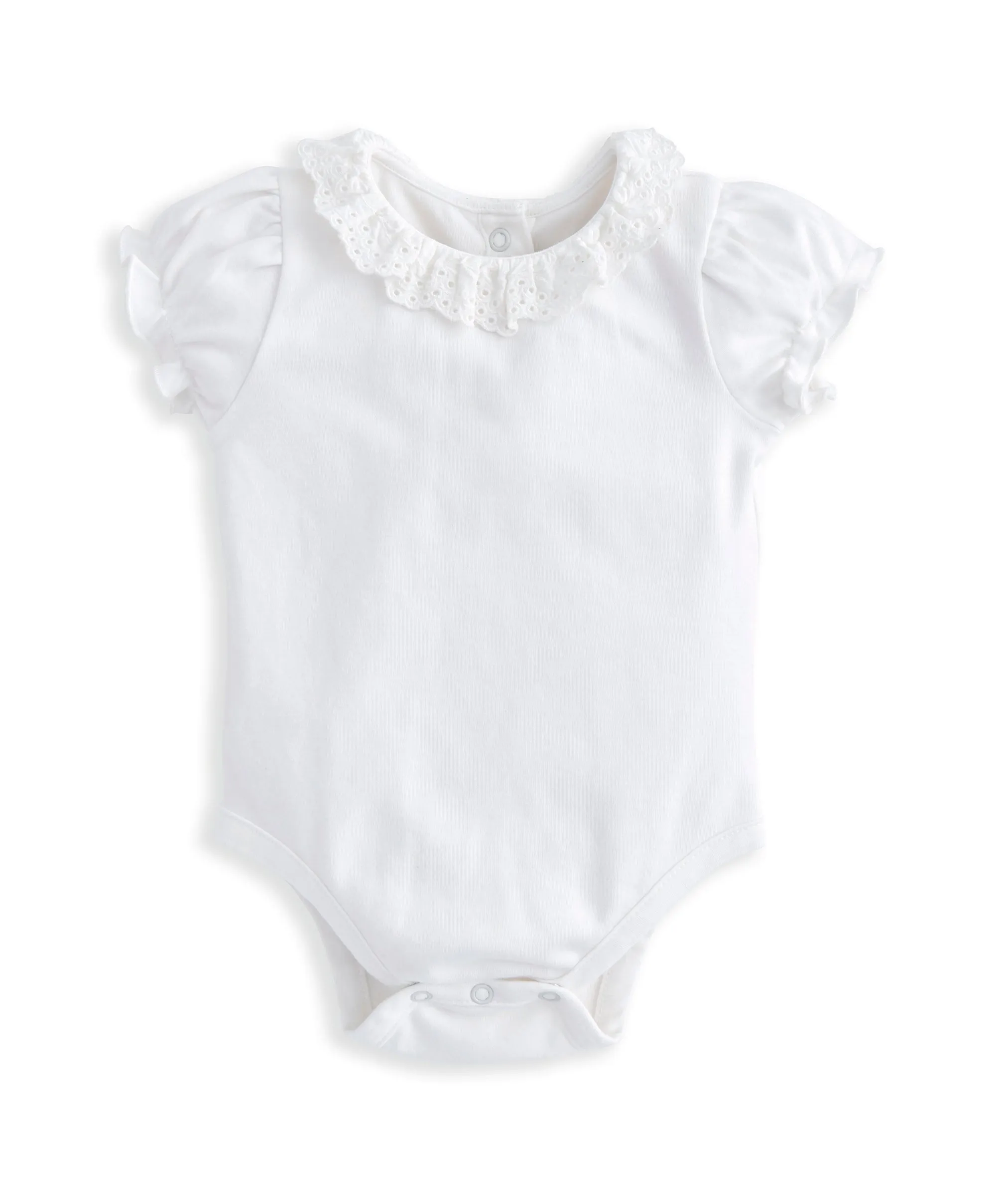 Ensemble Body à Col Volanté et Bloomer Fleuri (2 Pièces) - Vert