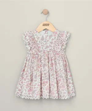 Robe à fleurs avec volants