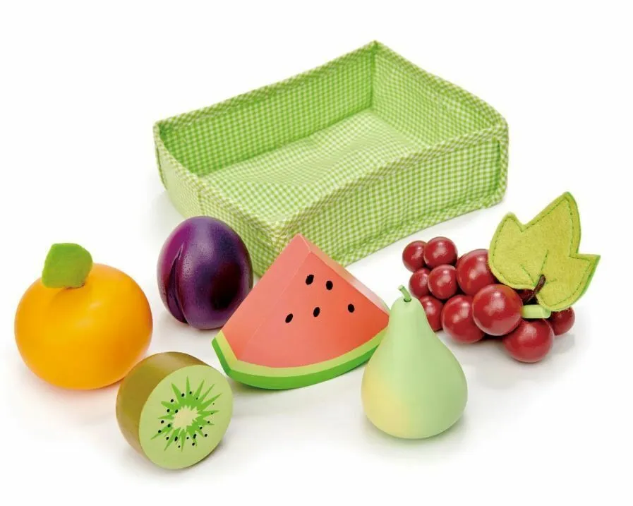 Fruits avec Caisse en Tissu