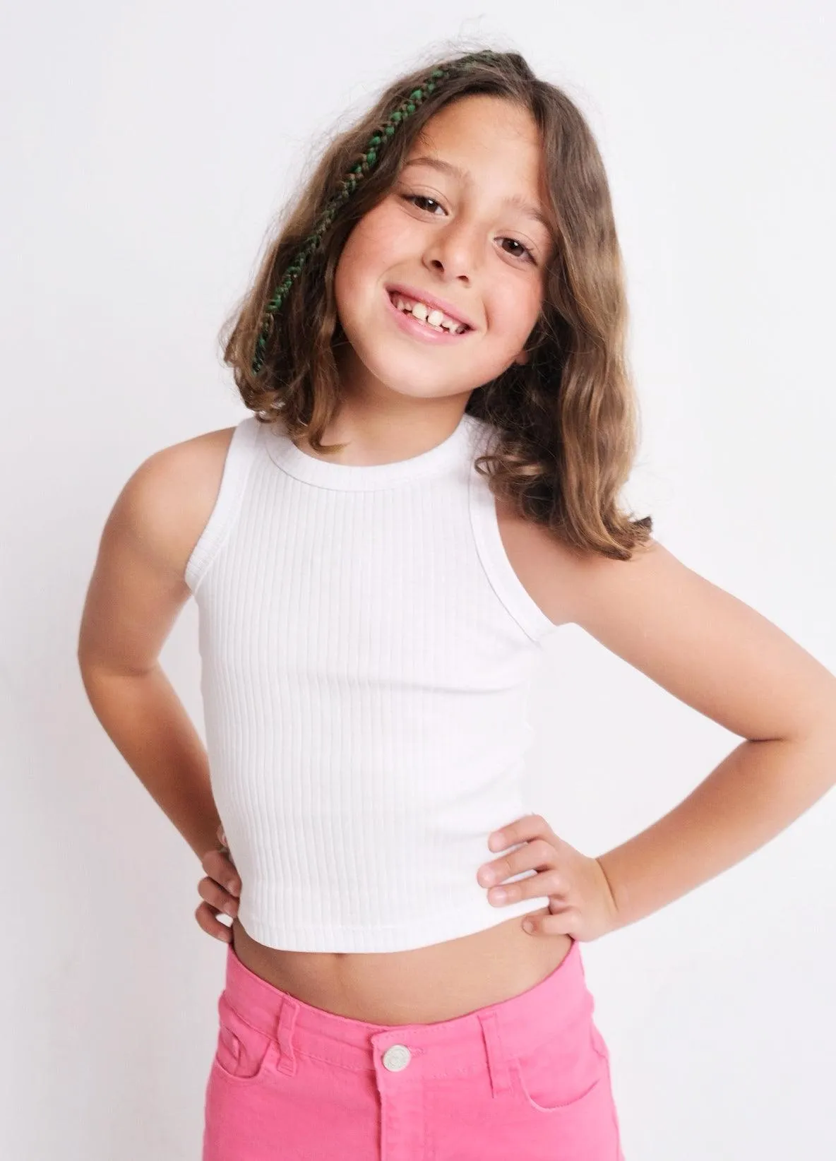 Short en Gabardine Fuchsia