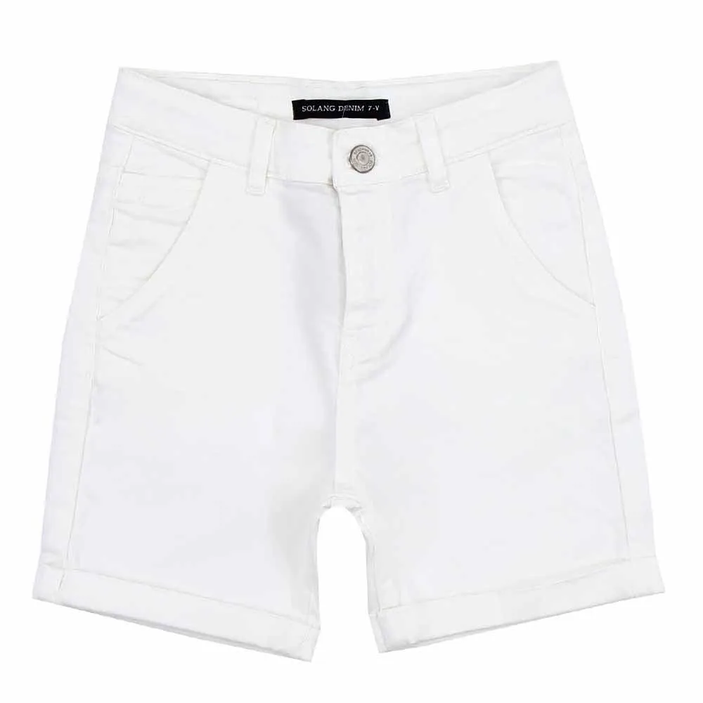 Shorts en gabardine