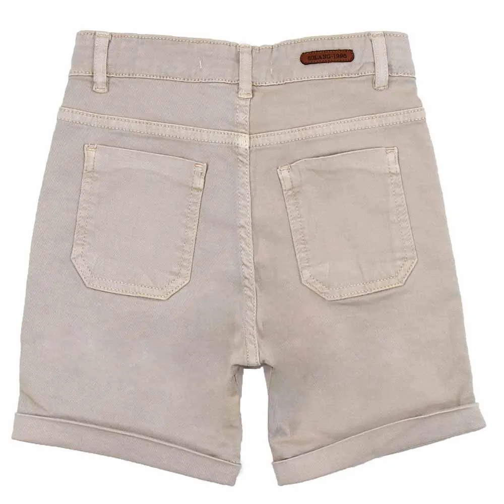 Shorts en gabardine