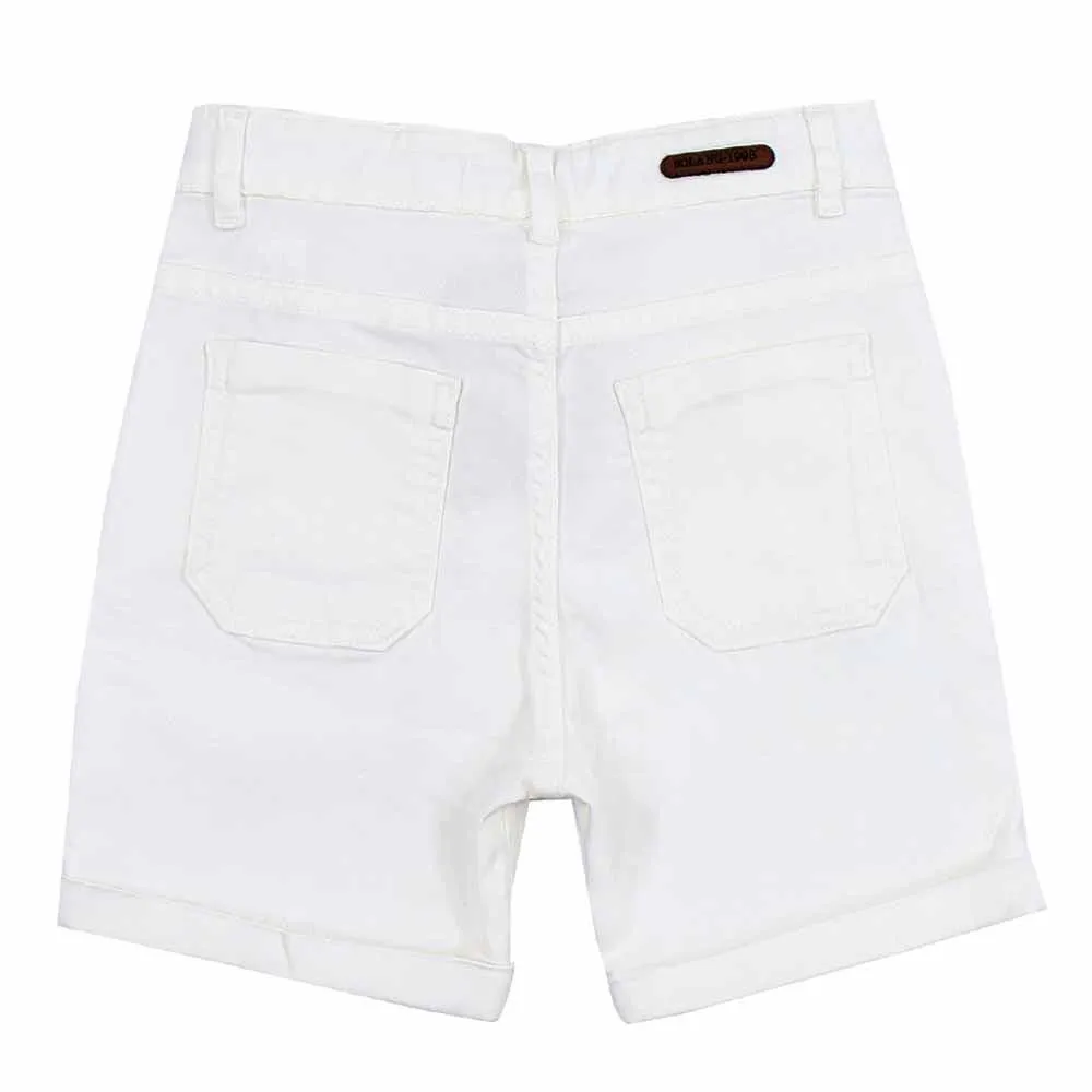 Shorts en gabardine