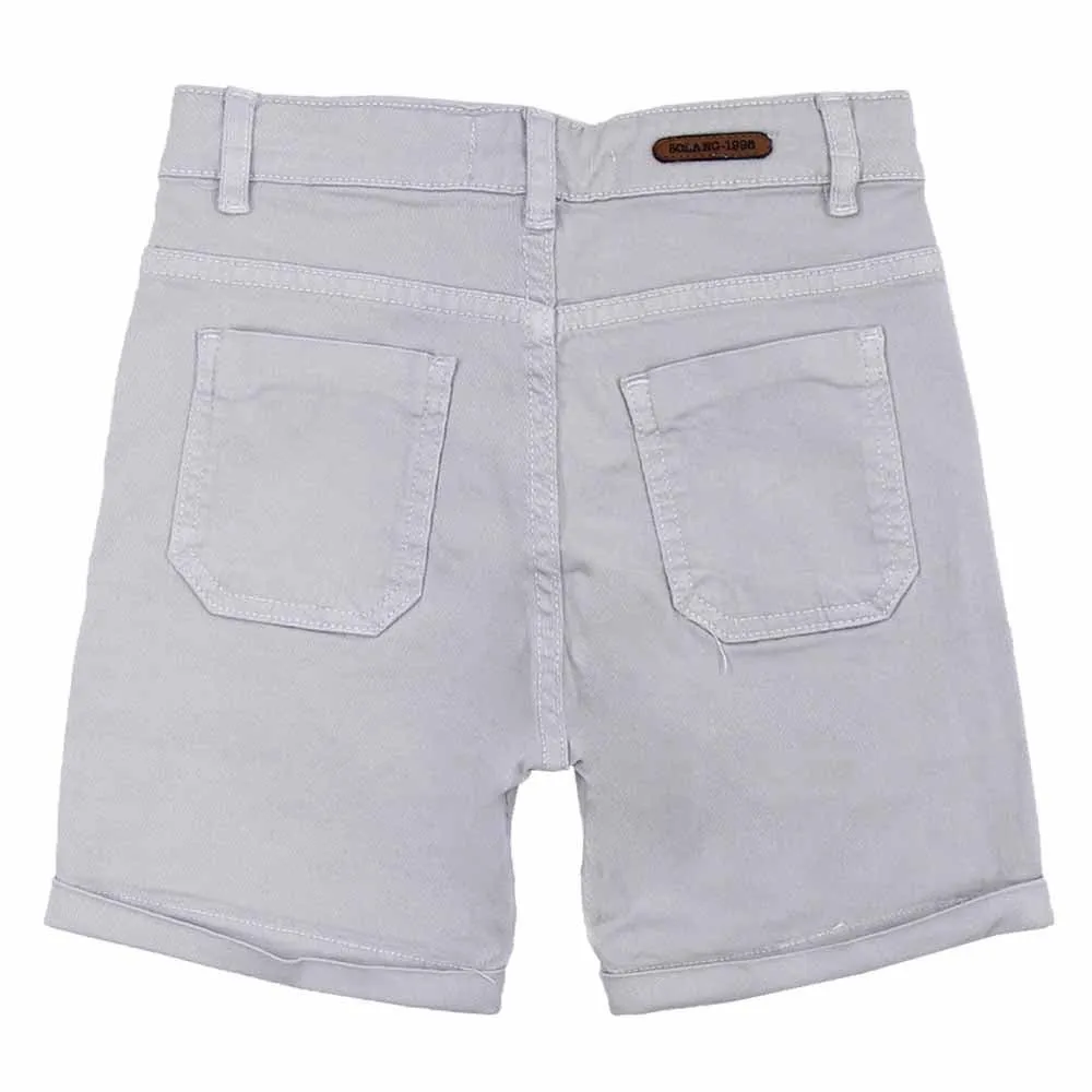 Shorts en gabardine