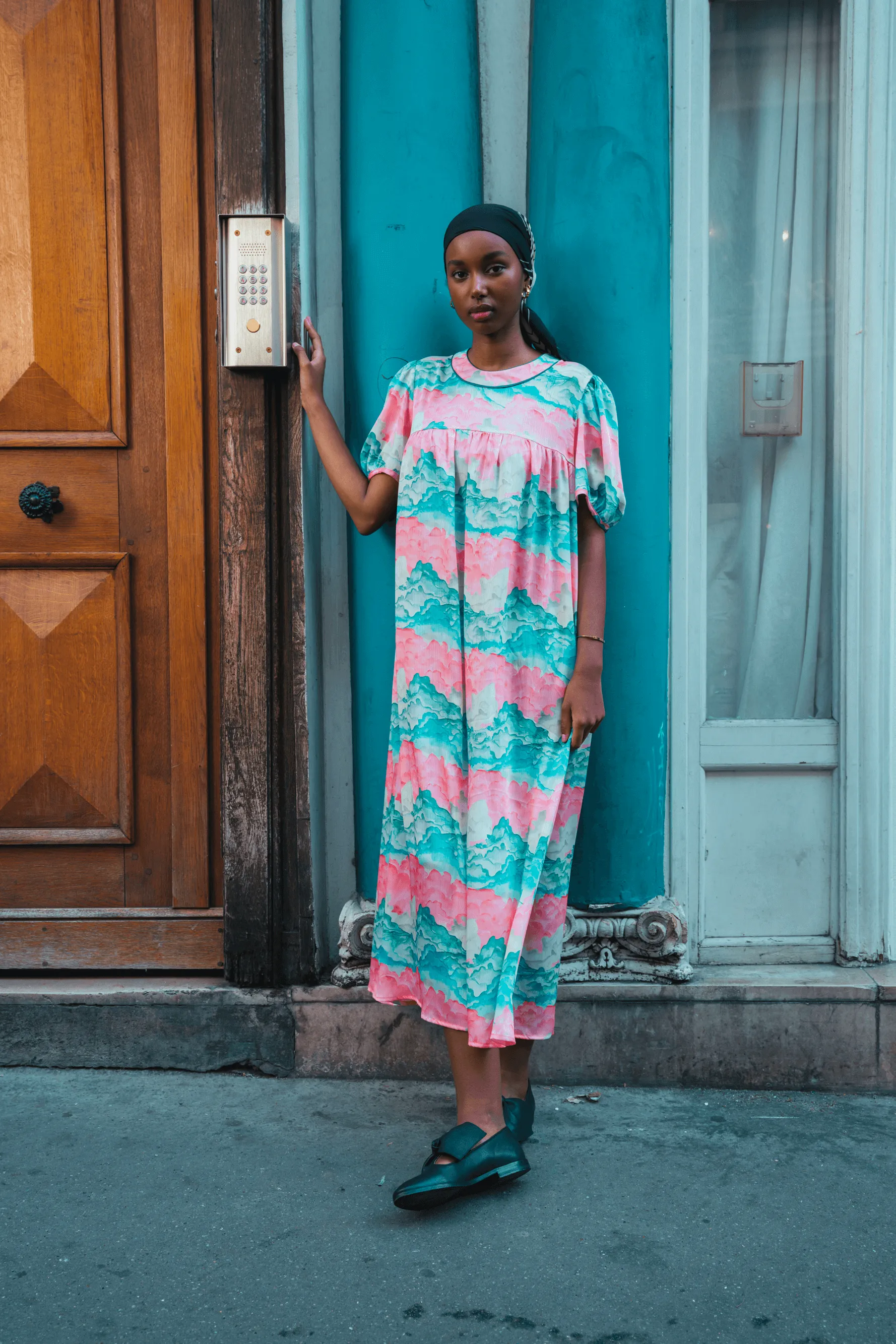 Robe Gaya en impression Nuit Blanche