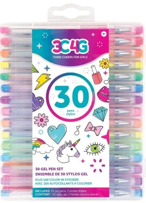 Ensemble de stylos gel 30 pièces