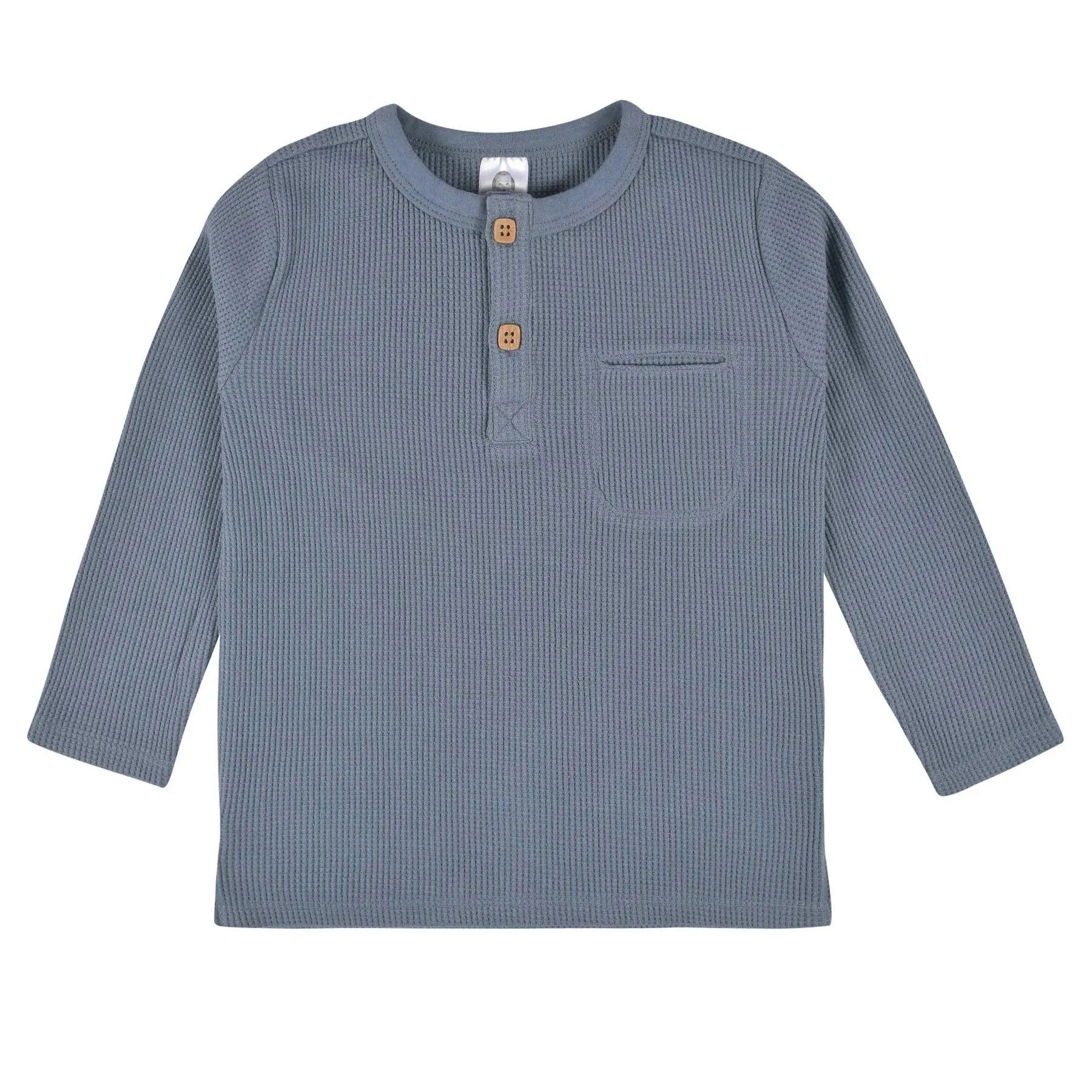 Gerber Lot de 2 Henleys en Maille Gaufrée Gris et Bleu pour Bébé Garçon (12-24 mois) Babykids Gerber