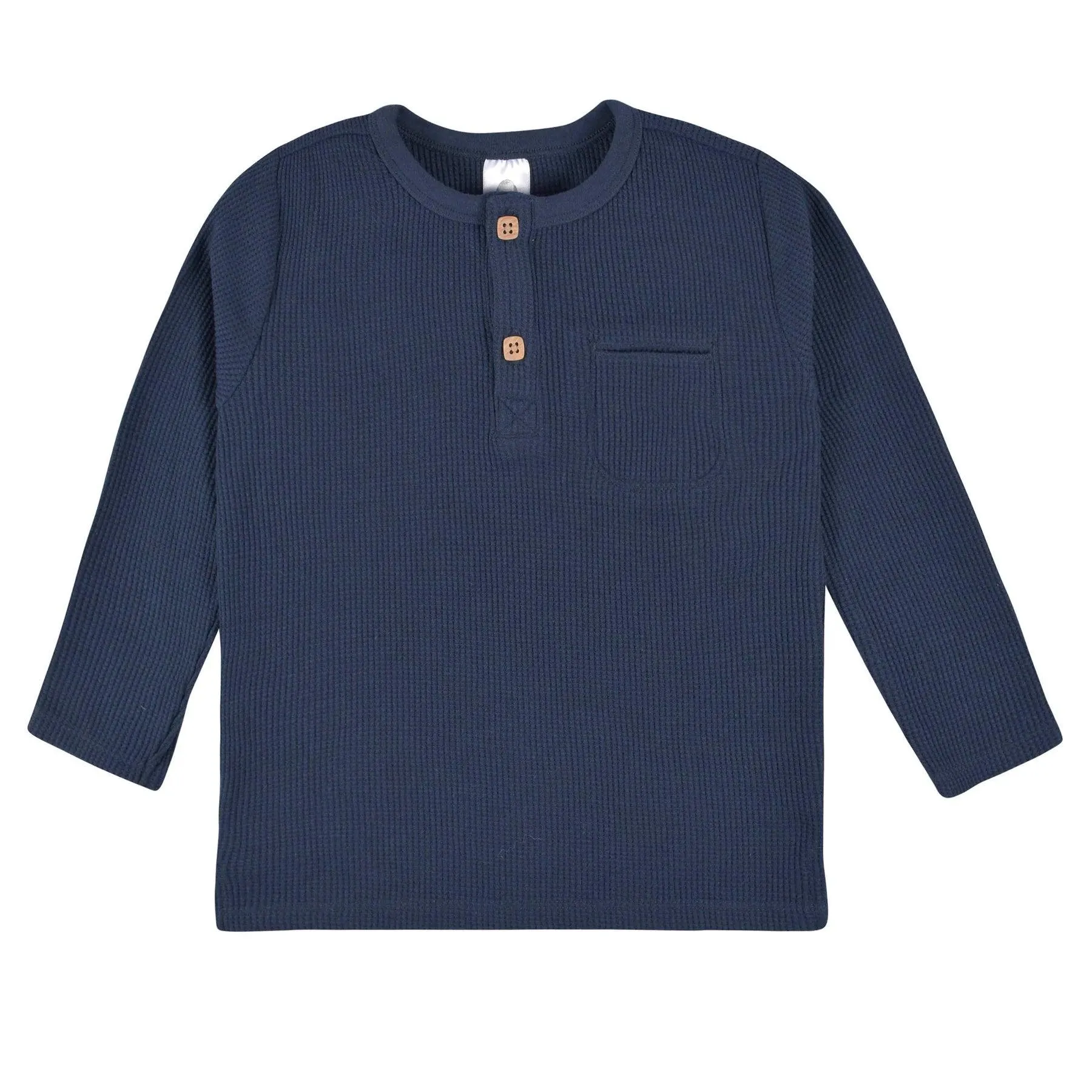Gerber Lot de 2 Henleys en Maille Gaufrée Gris et Bleu pour Bébé Garçon (12-24 mois) Babykids Gerber