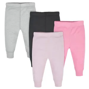 Gerber® Pack de 4 Pantalons Actifs Rose & Noir pour Fille Bébé Enfant Gerber