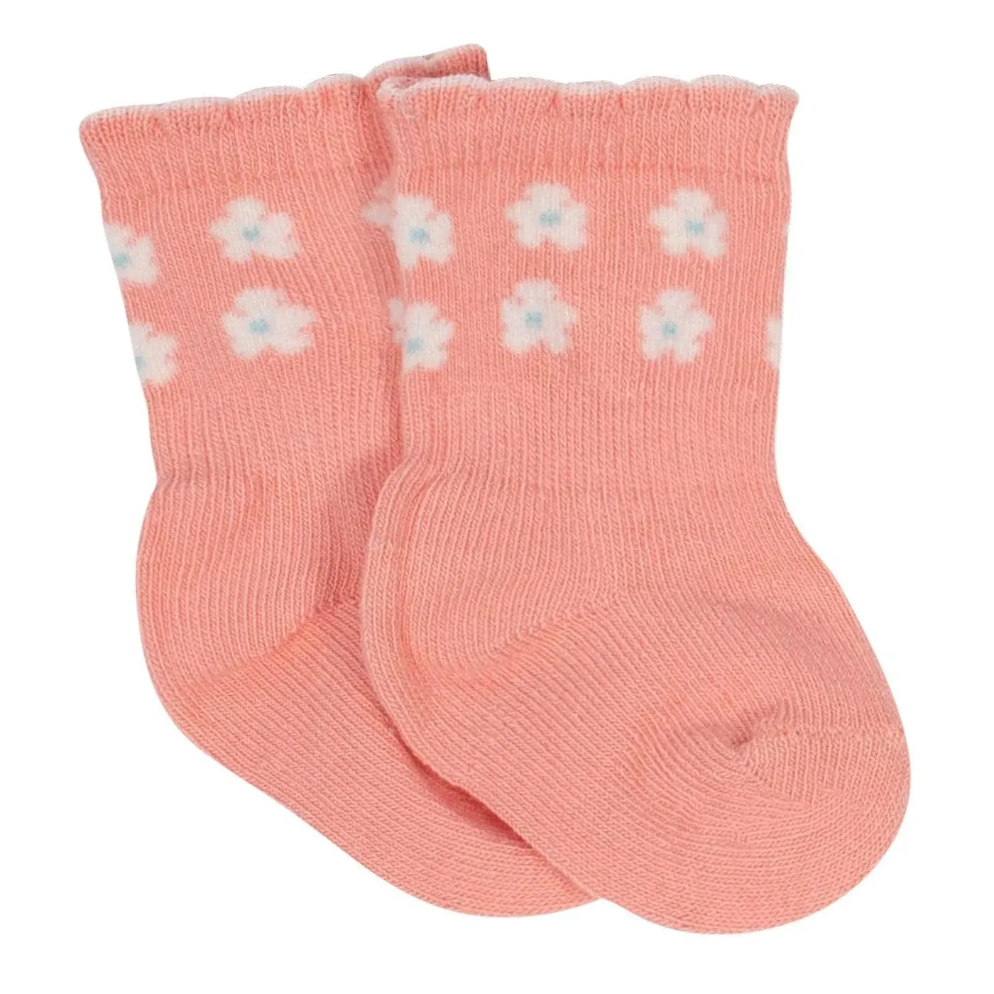 Gerber® Lot de 6 paires de chaussettes anti-dérapantes bio pour bébé fille Pot de fleurs 12M Babykids Gerber