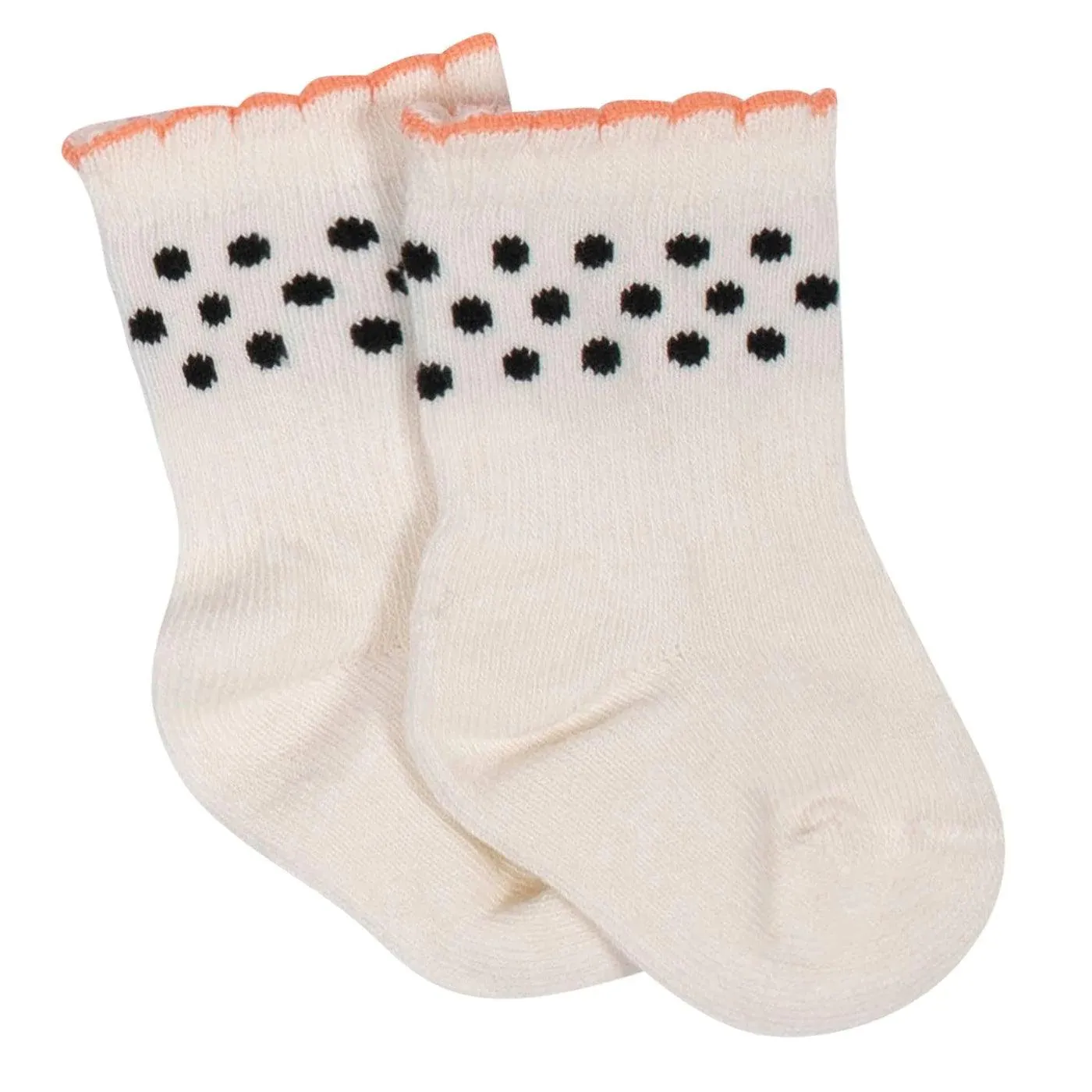 Gerber® Lot de 6 paires de chaussettes anti-dérapantes bio pour bébé fille Pot de fleurs 12M Babykids Gerber