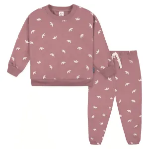 Ensemble sweat-shirt et pantalon actif Gerber pour bébés et fillettes - 2 pièces Oiseaux Babykids Gerber
