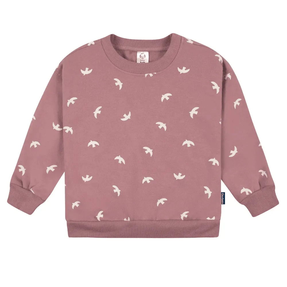 Ensemble sweat-shirt et pantalon actif Gerber pour bébés et fillettes - 2 pièces Oiseaux Babykids Gerber
