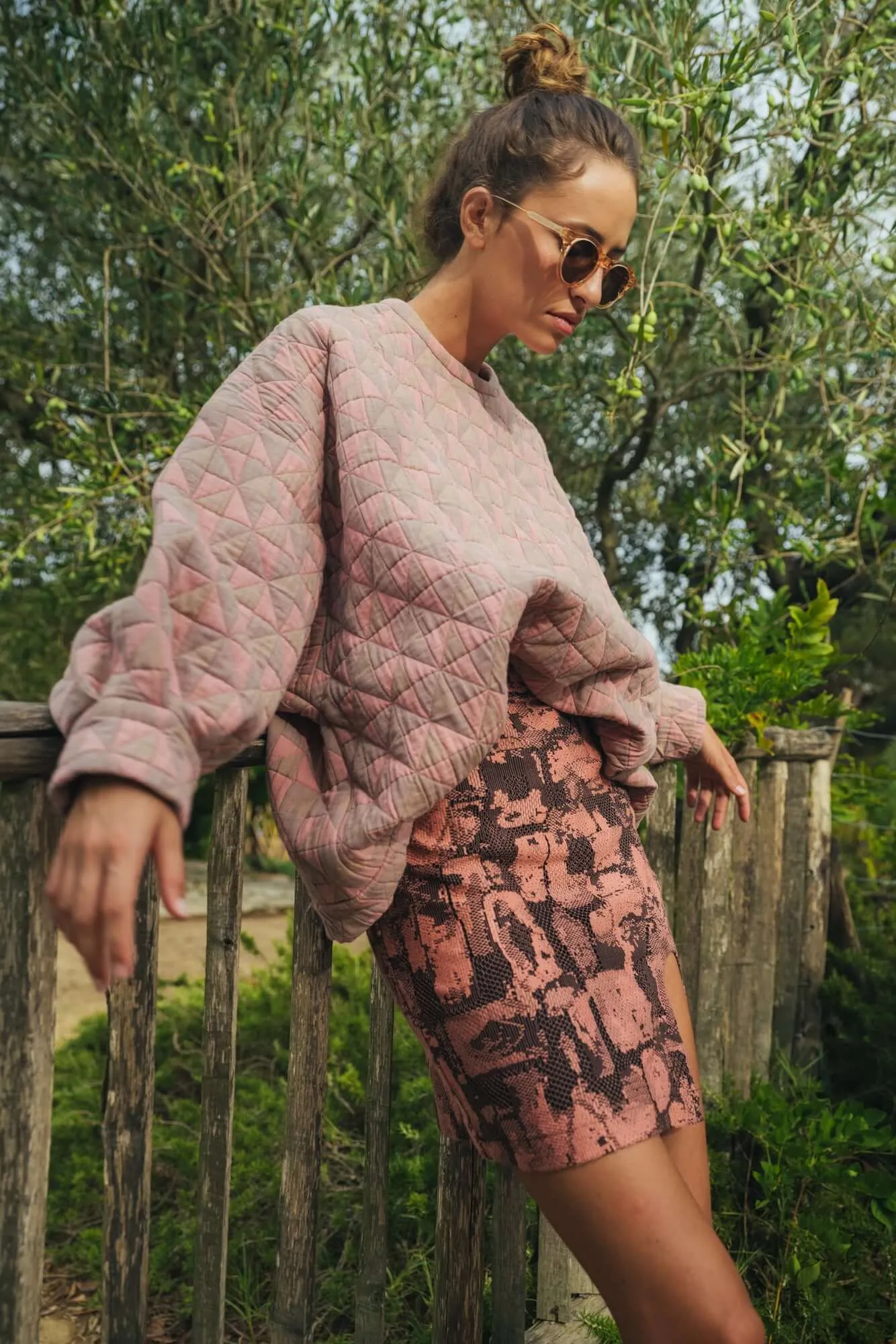 Jupe Gigi en dentelle brutaliste