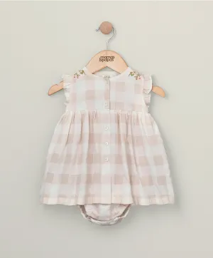 Robe d'été en vichy - Rose